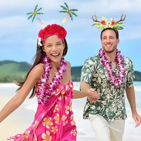 Hawaiian Party Haarband Tropische Flamingo Ananas Kaktus Palme Kopfschmuck Foto Requisiten Für Sommer Strand Party Deko