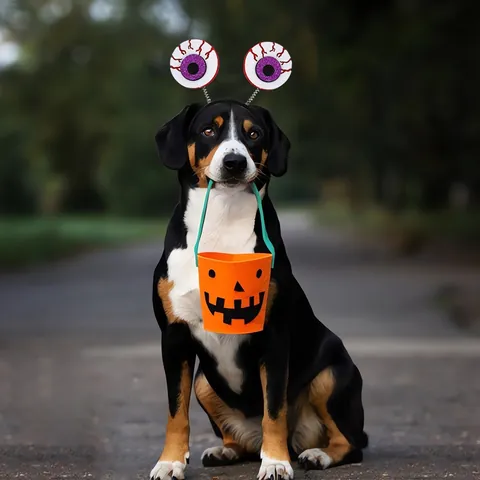 Halloween Haustier Stirnband Filz Kunststoff Verstellbares Haarband Mit Geist Kürbis Spinne Für Hund Katze Kostüm