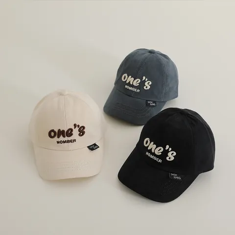 Gorra de Béisbol para Niños con Bordado de Letras Ajustable de Gamuza Sintética y Algodón Sombrero de Sol para Niños Niñas Streetwear Accesorios Casuales al Aire Libre