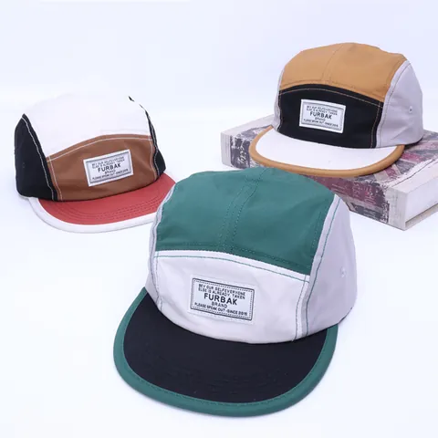 Παιδικό Καπέλο Baseball 5 Πάνελ Hip Hop Streetwear Patchwork Επίπεδο Γείσο Καπέλο Ήλιου για Αγόρια Κορίτσια Ρυθμιζόμενο Καπέλο Υπαίθριου Χορού Δρόμου