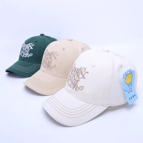 Kids Baseball Cap Letter Embroidered Adjustable Sun Hat Street Hip Hop Style Cotton Blend Duckbill Cap For Boys Girls