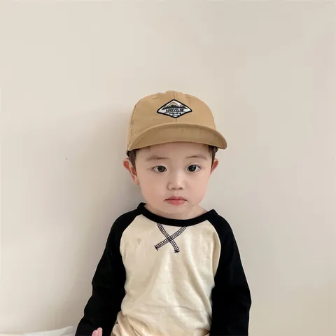 Baby Soft Brim Baseball Cap Cotton Polyester Mountain Embroidery Adjustable Sun Hat For Toddler Boys Girls Casual Outdoor Hat