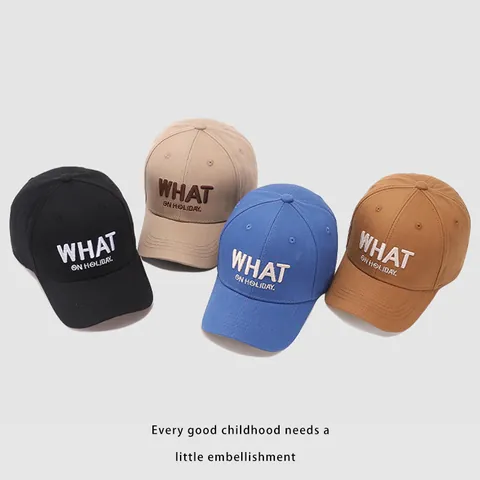 Casquette de Baseball Enfant en Coton Décontracté avec Broderie de Lettres Protection Solaire pour Garçons Filles Outdoor Street Hip Hop