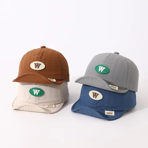 Gorra de Béisbol para Niños con Ala Suave Transpirable Secado Rápido Sombrero Sol para Bebés Niños Niñas Bordado Letras