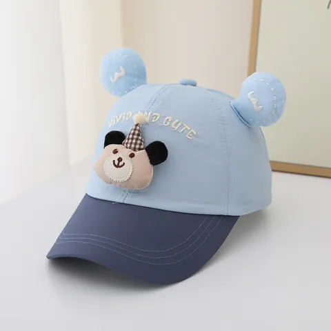 Kinder Cartoon Bärenohren Baseballkappe Schnelltrocknend Atmungsaktiv Sonnenschutz Hut Für Jungen Mädchen Outdoor Mode Kappe