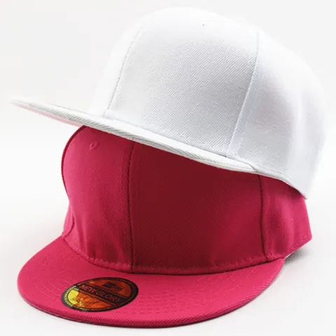 Unisex Kinderen Volwassenen Effen Kleur Acryl Platte Rand Baseballpet Snapback Hoed Verstelbaar Voor Buiten Reizen DIY