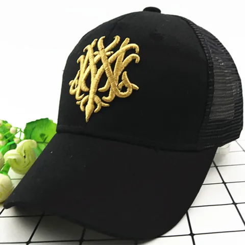 Berretto Trucker in Rete Traspirante Unisex per Bambini e Adulti con Ricamo 3D Lettera Wolf M Cappello da Baseball Protezione Solare Sport all'aperto