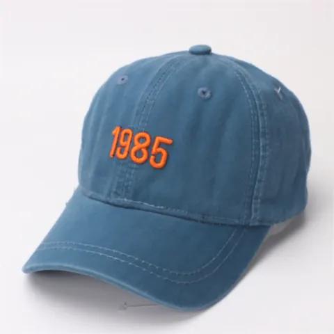 Kinderen Vintage Gewassen Katoen Honkbalpet Met Retro Borduurwerk Nummers Verstelbare Zonnescherm Outdoor Snapback Hoed Voor Kinderen