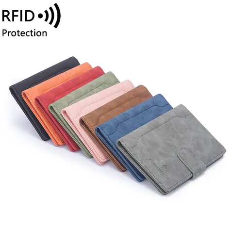 Protège Passeport en Cuir PU Avec Protection RFID Organisateur de Documents de Voyage Avec Fentes SIM Unisexe