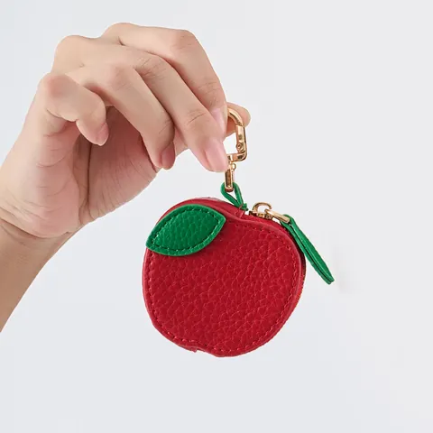 Portamonete Portachiavi Mini in Pelle PU a Forma di Frutta Serie Frutta Ciondoli per Borsa Custodia per Auricolari per Donna