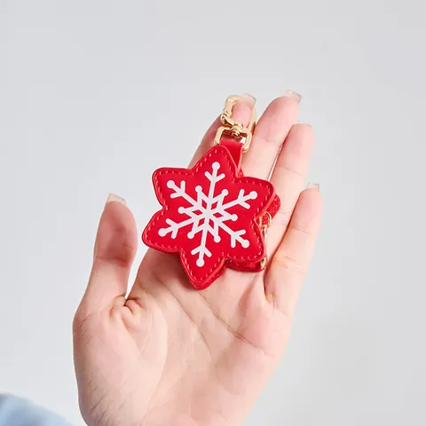 Simpatico Portachiavi a Forma di Babbo Natale Zucca Ragnatela in Pelle PU Mini Custodia per Auricolari Ciondolo per Borsa