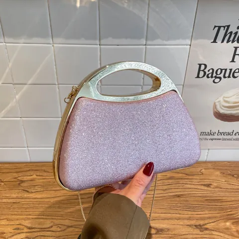 Elegante Pailletten Abend Clutch Tasche Für Damen Mit Metallgriff Goldkette Sparkly Bankett Party Schulter Handtasche