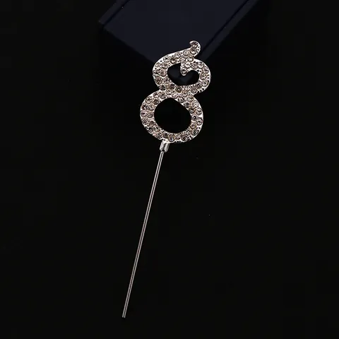 Adorno para Tarta de Aleación con Diamantes de Imitación Decoración para Fiesta de Cumpleaños Boda Aniversario Love Happy Birthday Letras Números