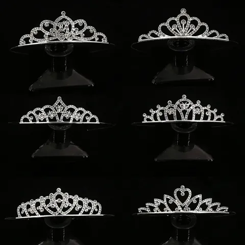 Bridal Rhinestone Tiara Crown Elegant Alloy Crystal Headband For Wedding Birthday Party Pageant Women Girls Hair Accessories