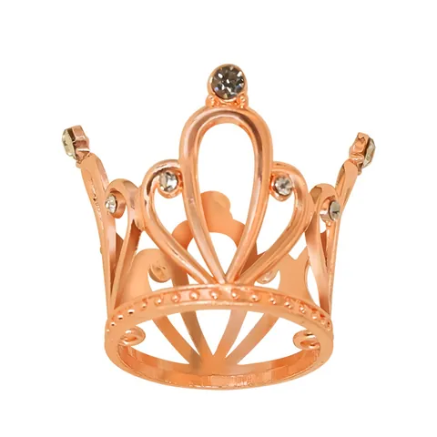 Mini Alloy Rhinestone Crown Cake Topper Tiara Birthday Party Wedding Decoration For Children Girls Hair Accessory Exquisite Headwear