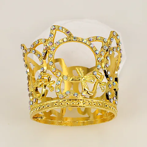 Exquisite Dubai Stil Legierung Strass Krone Tiara Für Braut Hochzeit Kinder Geburtstag Party Torte Dekoration Haarschmuck