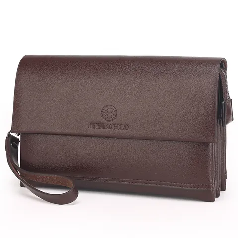 Herren Business PU Leder Clutch Tasche Große Kapazität Lychee Muster Geldbörse Mit Handschlaufe Klappe Magnetverschluss Handtasche