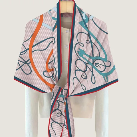 Women Elegant Horse Print Triangle Scarf Large Cashmere Like Shawl Warm Wrap For Winter Fall Fashion Decorative Accessories