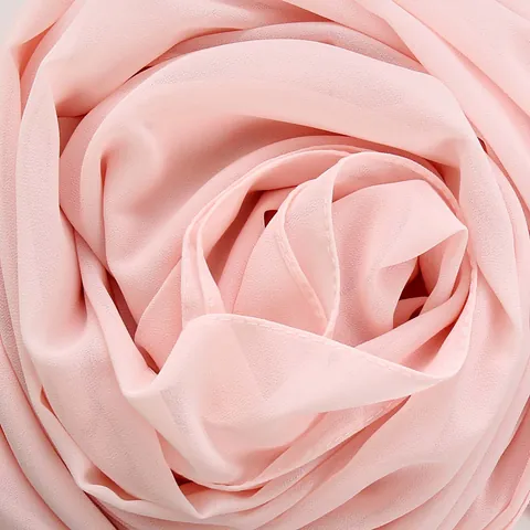 Women Solid Color Breathable Chiffon Hijab Scarf Long Shawl For Summer Daily Beach Travel Elegant Head Wrap Plain Scarf