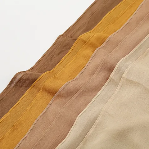 Women's Solid Color Polyester Scarf Breathable Sun Protection Shawl Large Lightweight Hijab Wrap Headscarf For Daily Casual Wear