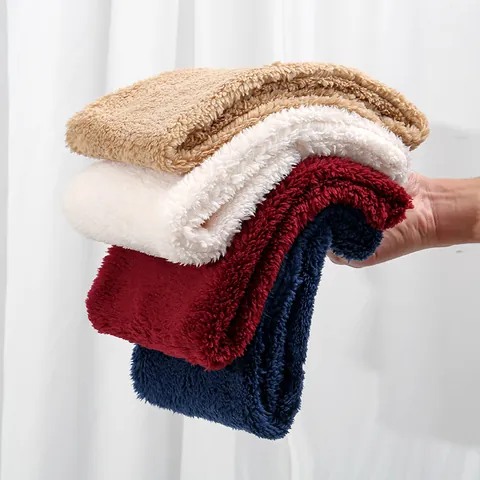 Calentador De Cuello De Invierno De Poliéster Lana De Imitación Color Sólido De Punto Para Hombre Mujer Al Aire Libre A Prueba De Viento