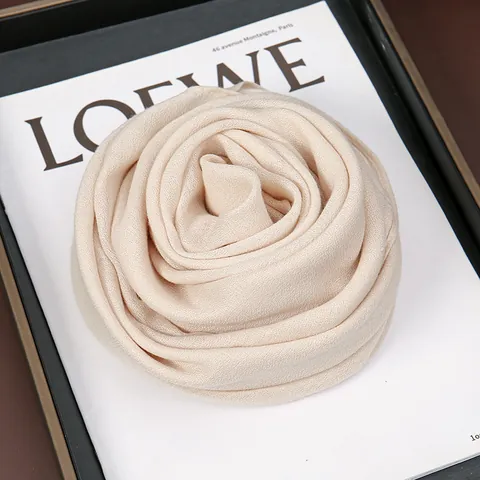 Women Fashion Cotton Linen Square Scarf Solid Color Large Shawl Sun Protection Beach Scarf Elegant Commute Head Scarf