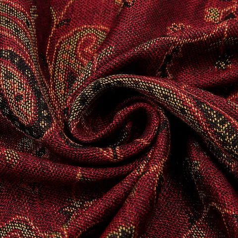 Vintage Ethnic Paisley Print Tassel Fringe Scarf Large Shawl Wrap For Women Elegant Autumn Winter Polyester Neck Scarf
