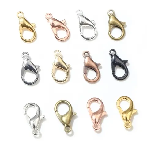 Zinc Alloy Lobster Claw Clasps For Jewelry Making DIY Bracelet Necklace Connection Findings Multi Color Metal Hardware Accessories