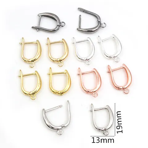 Crochets d'Oreilles en Cuivre Électroplaqué pour la Fabrication de Bijoux DIY Accessoires de Boucles d'Oreilles Torsadés