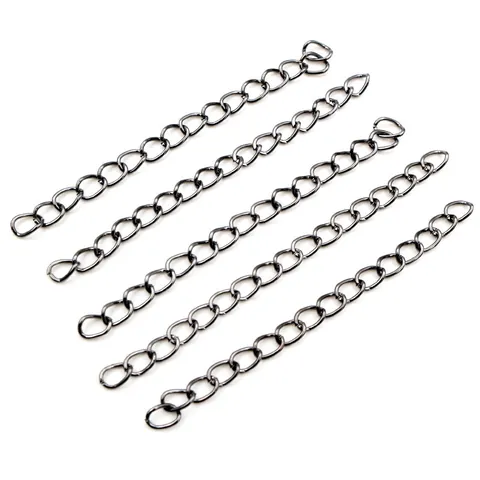 DIY Jewelry Making Extension Chain Iron Metal Link Chains For Necklace Bracelet Multiple Colors Vintage Jewelry Findings Accessory