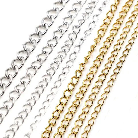 Edelstahl Gliederkette Rolle Für DIY Schmuckherstellung Halsketten Armbänder Verlängerung Tail Chain Material Gold Silber Galvanisiert Zubehör