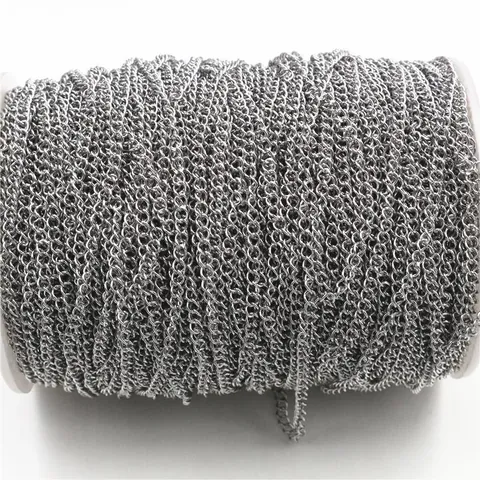 Edelstahl Gliederkette Rolle Für DIY Schmuckherstellung Halsketten Armbänder Verlängerung Tail Chain Material Gold Silber Galvanisiert Zubehör
