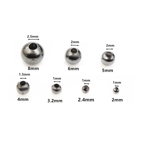Ronde IJzeren Kralen Voor DIY Sieraden Maken Accessoires Metalen Tussenkralen Goud Zilver Brons Meerdere Maten Gladde Losse Kralen Voor Armband Ketting