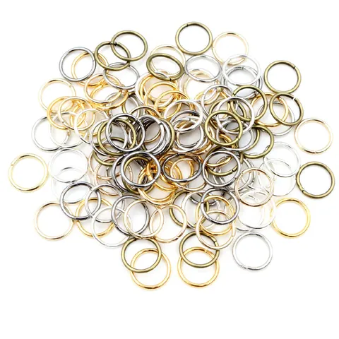 Iron Electroplated Open Jump Rings Round Connectors For DIY Jewelry Making Findings Necklace Bracelet Handcraft Materials Mixed Colors