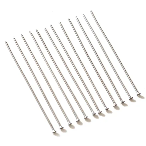 Spille a T a Testa Piatta in Acciaio Inossidabile per Creazione Gioielli DIY Artigianato Fatto a Mano Accessori Colore Acciaio