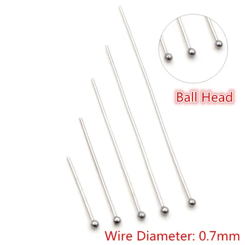 Spilli Per Gioielli In Acciaio Inossidabile Per Fai Da Te Testa Tonda Testa Occhiello Testa Piatta Argento Accessori Connettore
