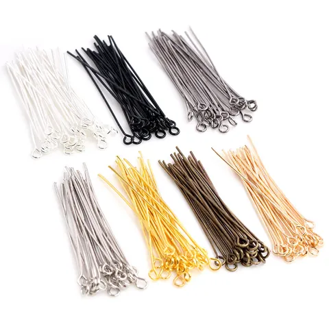 Iron Eye Pins Jewelry Finding Pins For DIY Earring Pendant Necklace Jewelry Making Craft Materials Vintage Style Findings