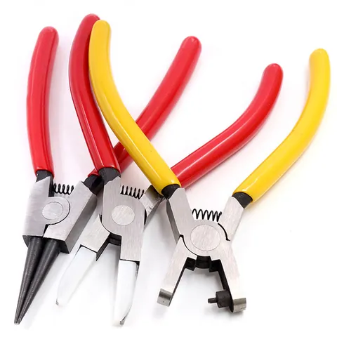 Professional Stainless Steel Mini Pliers Multi Functional Jewelry Making Tools Diagonal Needle Nose Round Pliers For DIY Handmade Crafts Beading Repairing
