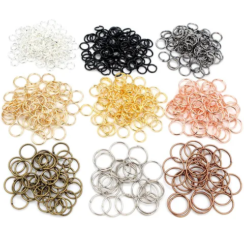 Anellini Aperti E Chiusi In Ferro Galvanizzato Per Creazione Gioielli Fai Da Te Oro Argento Bronzo 4mm-10mm Dimensioni Miste Componenti Artigianali