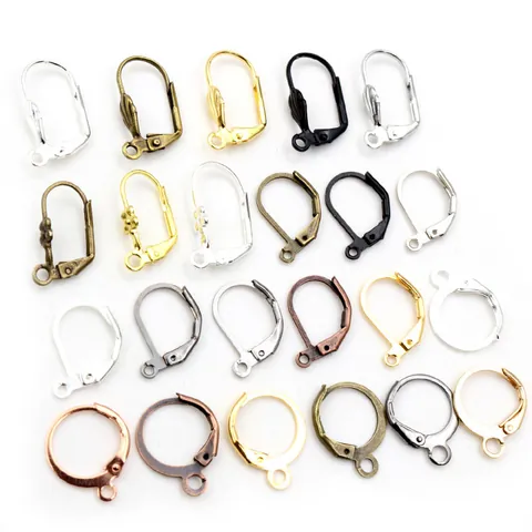 Leverback Earring Hooks Copper Stainless Steel DIY Jewelry Findings For Earring Making Accessories Handmade Supplies Components