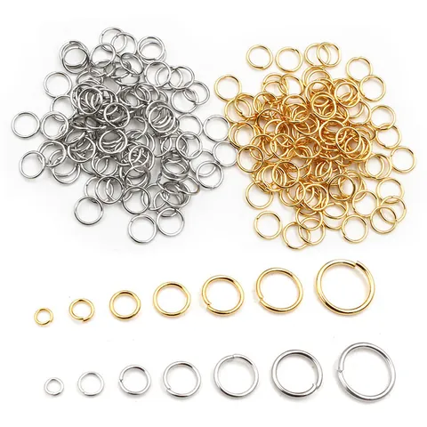 Stainless Steel Jump Rings Open Circles For DIY Jewelry Making Findings Connector For Necklace Earring Handcrafted Supplies