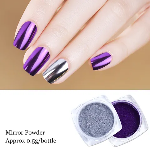 Μεταλλική Σκόνη Νυχιών Chrome Mirror Effect Pigment Dust Για Διακόσμηση Μανικιούρ Magic Mirror Nail Art Σκόνη Συνθετικής Ρητίνης
