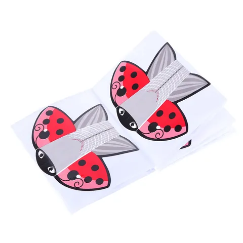 Professionele Nagelverlenging Sjablonen Zelfklevende Gidshulpmiddelen Met Schaalrooster Vlinder Lieveheersbeestje Patroon Voor Gel Acryl Nagelkunst