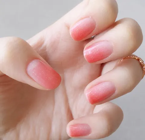 Pluma de Esponja para Degradado de Uñas de Doble Extremo con Mango de Acrílico y Strass Herramienta de Manicura Profesional