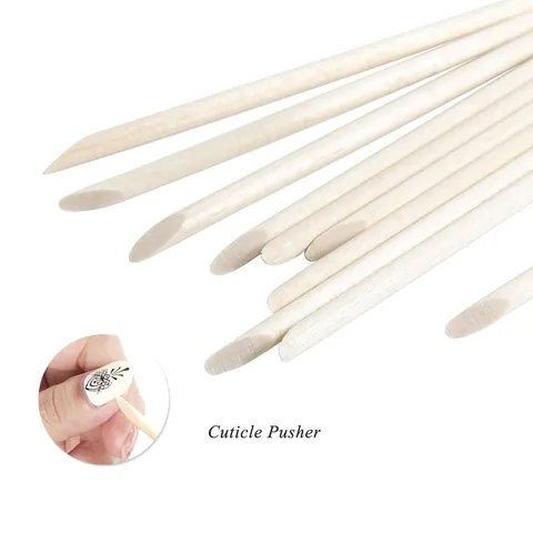 Orange Wood Sticks For Nail Art Cuticle Pusher Manicure Cleaning Dead Skin Remover Tool Double Sided Beauty Tool