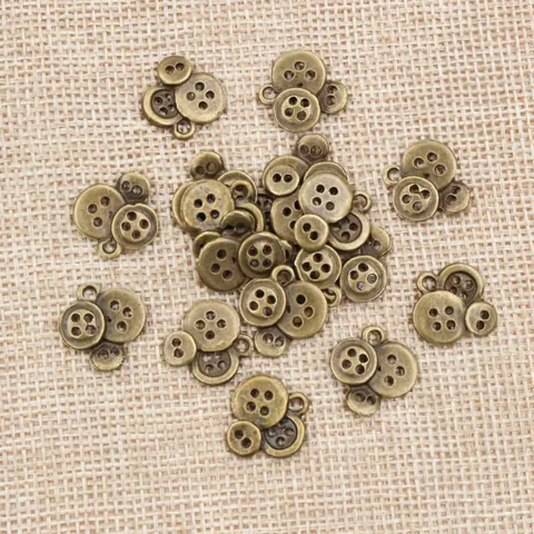 Vintage Zinklegering Knoop Bedeltjes Voor DIY Sieraden Maken Ketting Armband Handgemaakte Metalen Hangers Goud Zilver Brons