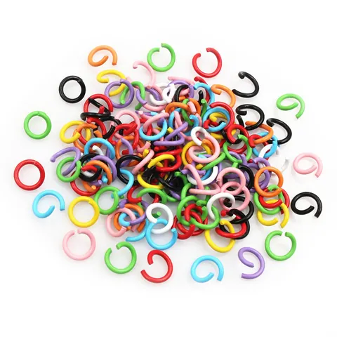 Anellini Aperti In Ferro Laccato Colorato Per Creazione Gioielli Fai Da Te Anelli Di Connessione Per Collane Bracciali Artigianato