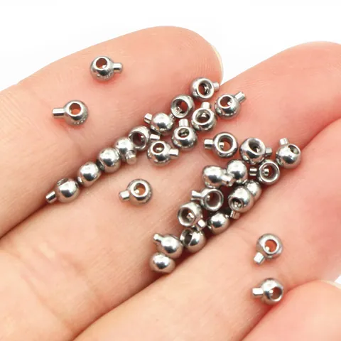 Stainless Steel Positioning Beads Clip Buckle Vacuum Electroplated Gold End Stopper DIY Jewelry Making Findings Accessories For Women Men