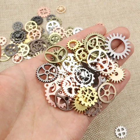 Steampunk Vintage Metaallegering Tandwiel Klokwijzers Charms Voor DIY Sieraden Maken Scrapbooking Industriële Decoratie