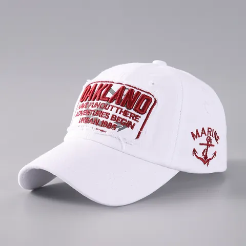 Amerikanische Retro Baumwolle Baseballkappe Für Herren Damen Verstellbar Buchstaben Patch Stickerei Gebogener Rand Outdoor Sonnenhut